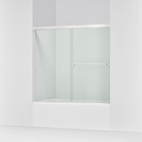 Revel 59.63'' x 55.5'' Double Sliding Bath Door with CleanCoat® Technology
