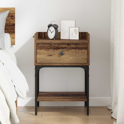 40cm W Manufactured Wood Bedside Table