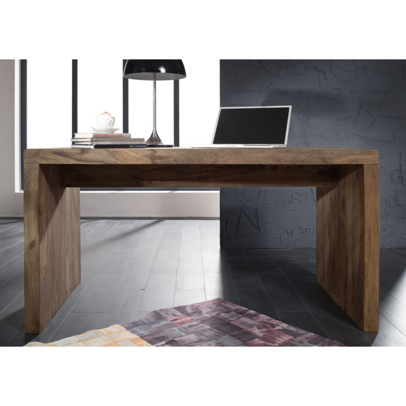 Nature Solid Wood Writing Desk, 78cm H x 148cm W x 75cm D