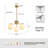 3-Light  Modern Dimmable Pendant Light With White Ribbed Glass