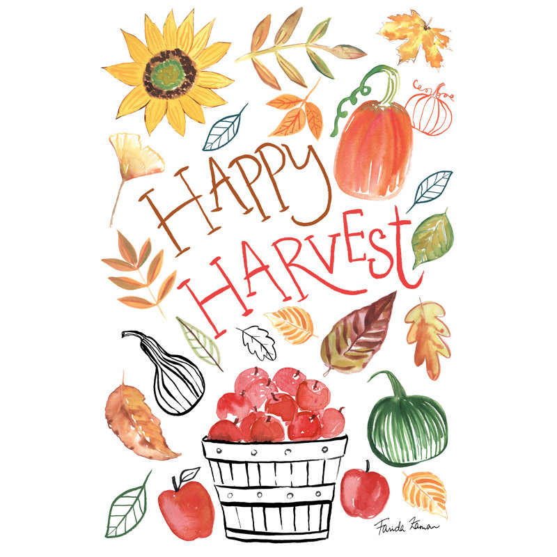 Hello Fall III by Farida Zaman - Wrapped Canvas Painting, 30cm H x 20cm W x 3.8cm D