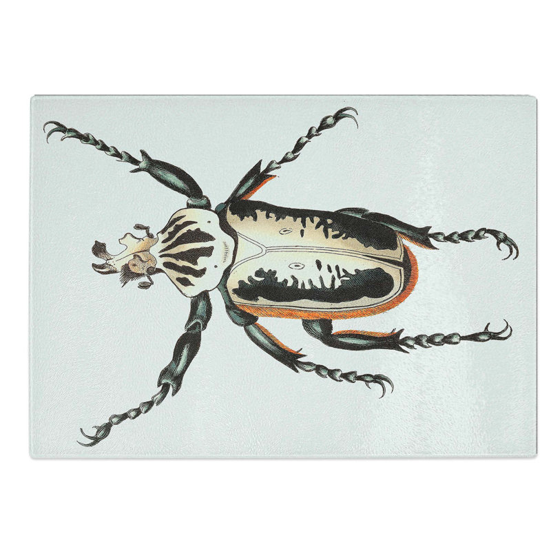 Glass Goliath Beetle by George Shaw Chopping Board, 39 cm W x 28.5 cm L
