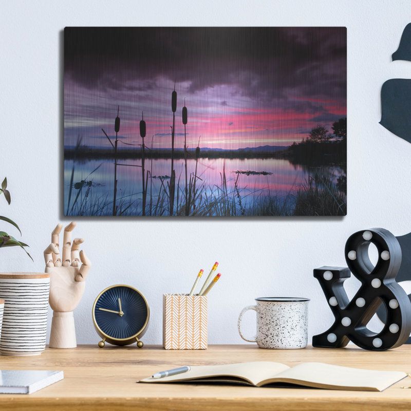 «Purple Skies» par Dennis Frates, H 12 po x l 16 po