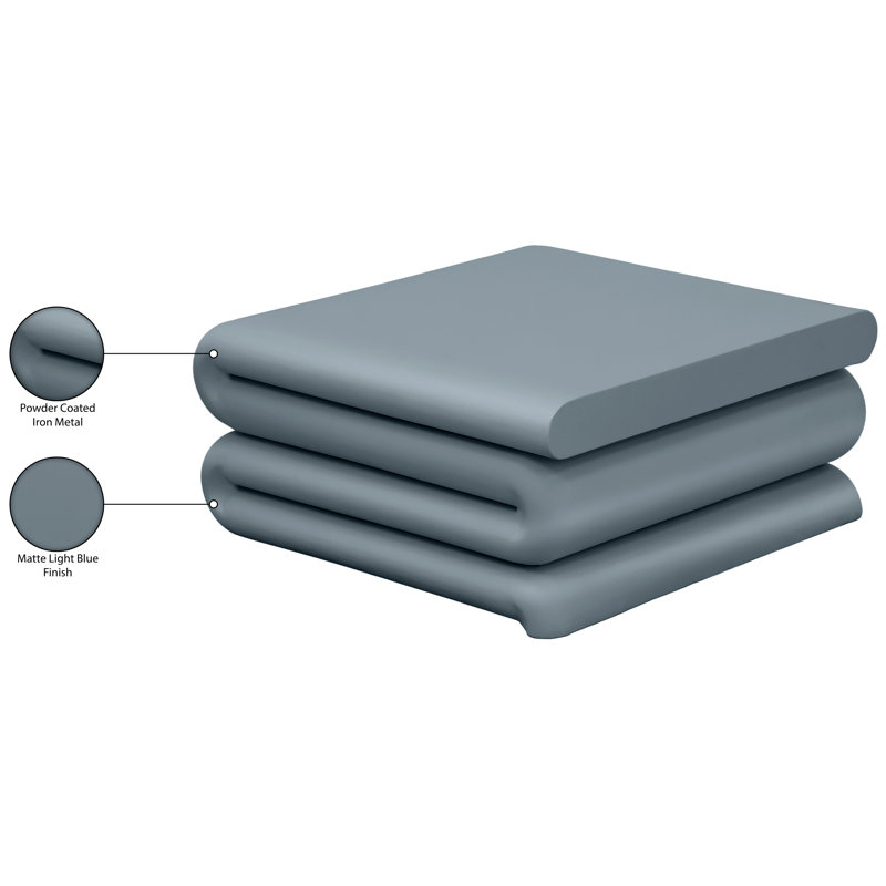 Table basse en fer Roland, Bleu