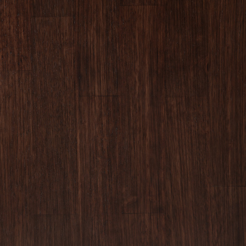 Mid-Century Modern Medium Auburn Brown Solid Wood Bookcase