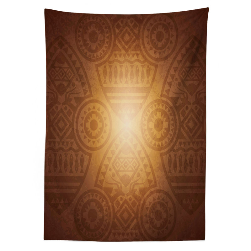 African Art Pattern Tablecloth, 70" x 52"