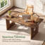 Bureau en bois massif, bureau d'ordinateur de direction 63 pouces