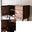 Grande armoire d'appoint haute couleur noyer