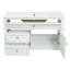 Meuble-lavabo flottant 36 po avec lavabo en céramique 36 po, 2 tiroirs, tiroir de rangement basculant et armoire murale-130139867