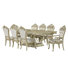 Monique Extendable Solid Wood Dining Set in Champagne
