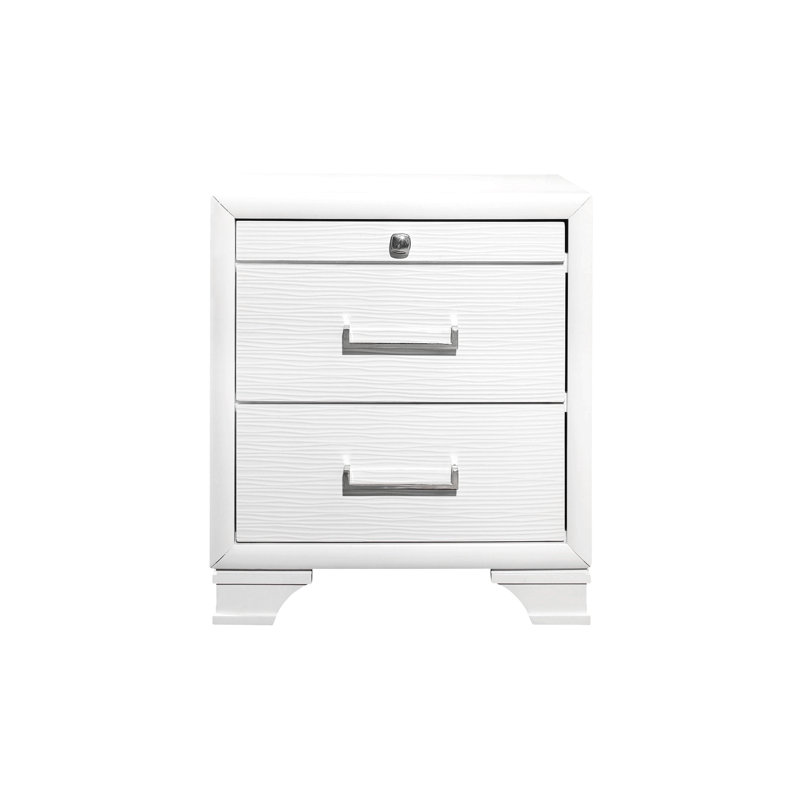 Civic White Nightstand