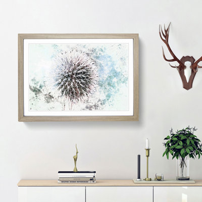 Globe Thistle - Picture Frame Painting Print