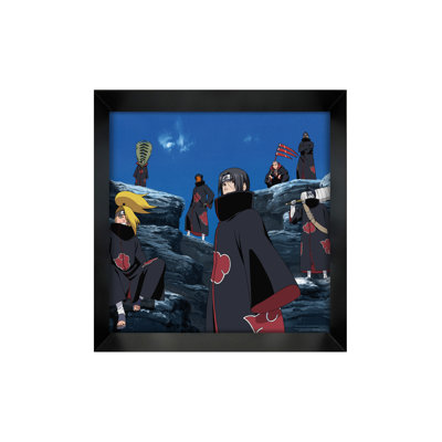 Naruto- Akatsuki Clan 12x12 Gel-Coat Framed Poster