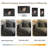 112" L Shaped Modern Sofa Modular Sectional Cloud Couch With Ottoman, 4-Seat Chenille Deep Seat Sofa With Pillow For Living Room-703610247