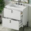 Meuble-lavabo 30 po avec lavabo en céramique et glissières de tiroir à fermeture en douceur-116859052