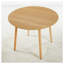 Table de salle à manger rectangulaire extensible avec plateau en MDF et pieds en métal, fini chêne-2057576677