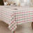 Aomame Plaid 100% Cotton Square Tablecloth
