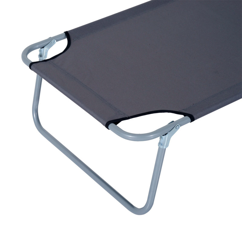 Chaise longue rembourrée Tarje, Gris