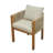 Gariepy Patio Acacia Wood Dining Chairs With Woven Rope & Cushions-138465718