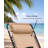 Barca Folding Zero Gravity Chairs Steel Sling Outdoor Lounge Chairs with Cup Holder with Set in Cream (2-Pack)-1319863048