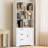 70.9"H x 31.3"W Standard Storage Bookcase, Modern Wood Bookshelf with 2 Drawers, Bookcase with Doors, Storage Cabinet, 3 Tier Display Etagere for Home office, Living Room, Kitchen-1589221822