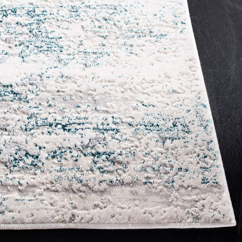 Tapis abstrait Schaefferstown Performance, Carré 6 pi 7 po