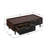 Duane 47" Mid-Century Modern Coffee Table with Full Extension Drawer and Shelf in Black-91031795