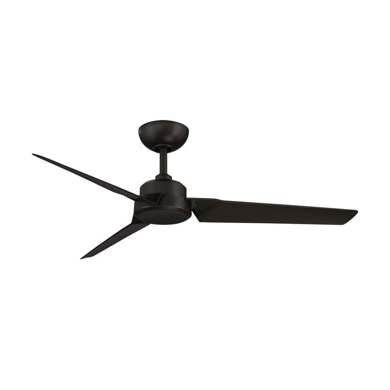 Roboto 3 - Blade Indoor/Outdoor Smart Ceiling Fan with Remote Control Included, Works With Alexa and iOS / Android App, 52"