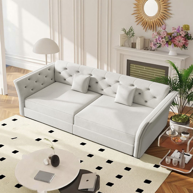 Canapé-lit 74,4 po, Gris