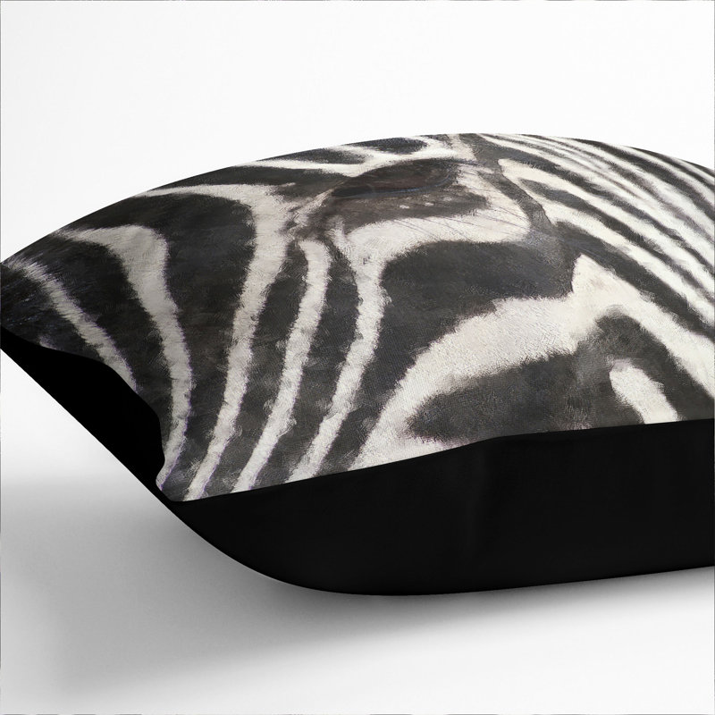 Square Cushion, 40cm H x 40cm W x 15cm D, Black