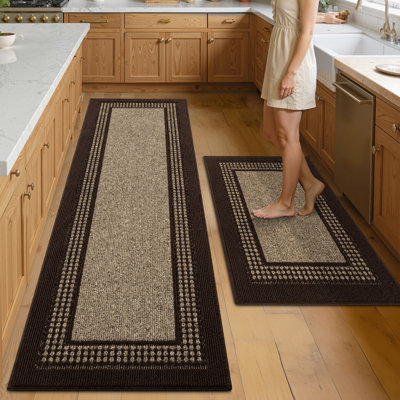 Vintage Stain Resistant Kitchen Runner Rugs