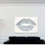 «Fashion and Glam Solid Kiss Silver Lips», impression sur toile-20689945-67049475