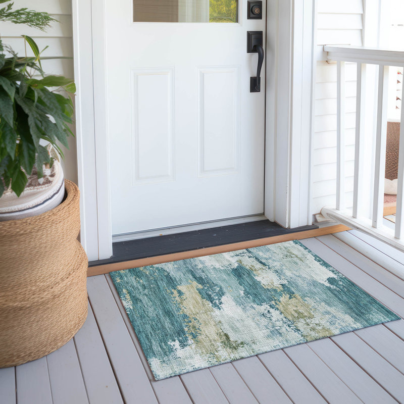 Tapis intérieur / extérieur lavable à la machine Kesler ACN2372, Rectangle 1 pi 8 po x 2 pi 6 po