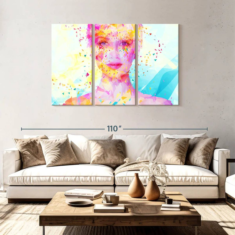 Leisha Turquoise, 48" H x 74" W