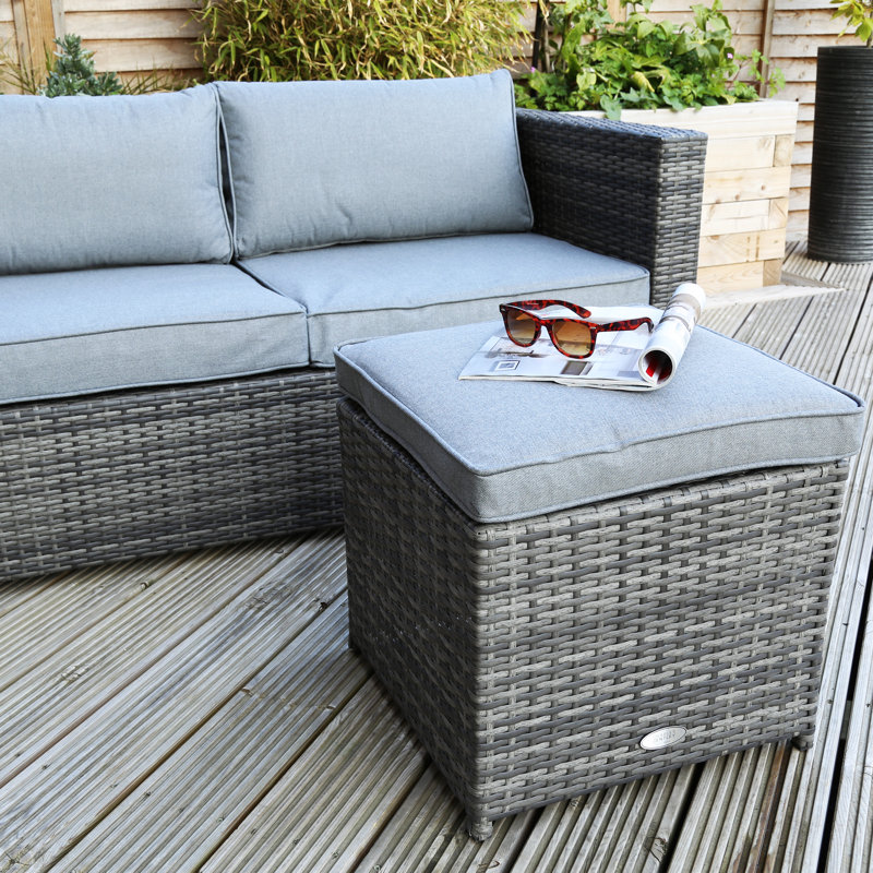 Huntington Upholstered Outdoor Ottoman