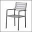 Ensemble de 2 chaises d'extérieur modernes en aluminium avec structure durable et résistante aux intempéries