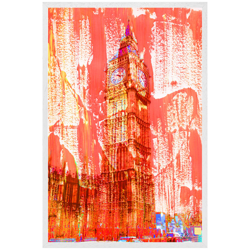 Single Picture Frame Print, 61cm H x 41cm W, White