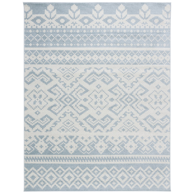 Tapis ardoise / ivoire Wynn Southwestern, Rectangle 9 pi x 12 pi