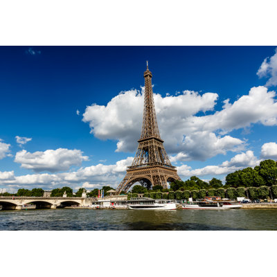 «Eiffel Tower and Seine River» par Anshar73 - Photographie sur toile tendue