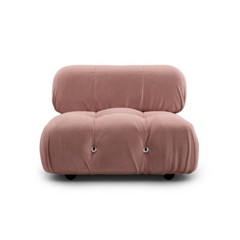 Mccleod Velvet Slipper Chair, Rose Velvet