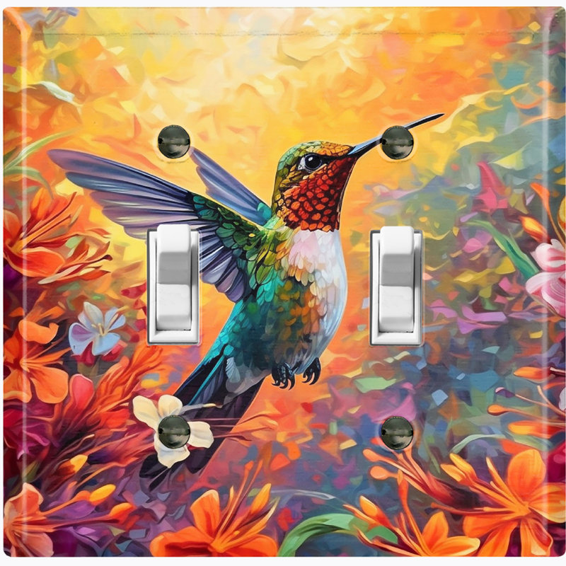 Plaque murale à 2 bandes Humming Bird