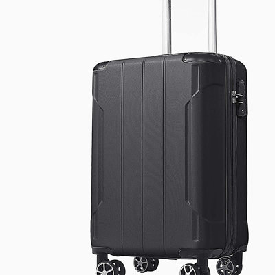 Ensemble de 3 valises extensibles à coque rigide en ABS avec double pivot, ensemble de bagages avec serrure TSA (20/24/28 pouces)