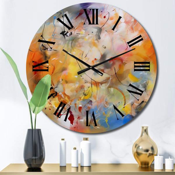 DesignArt Metal Wall Clock | Wayfair