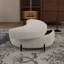Repose-pieds rembourré demi-lune avec rangement-492289256