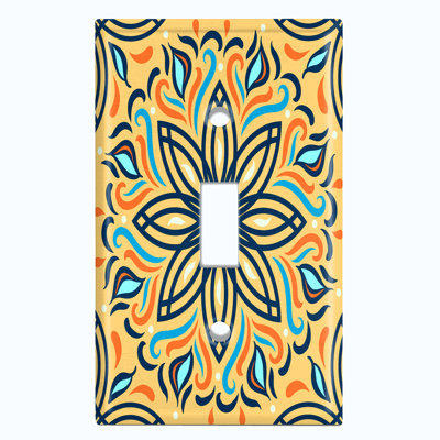 Patterned Toggle Light Switch Standard Wall Plate