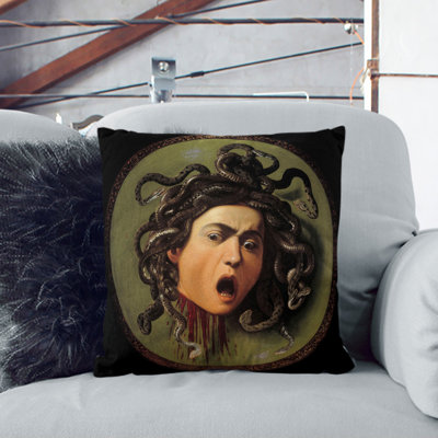 The Head Of Medusa Square Throw Cushion
