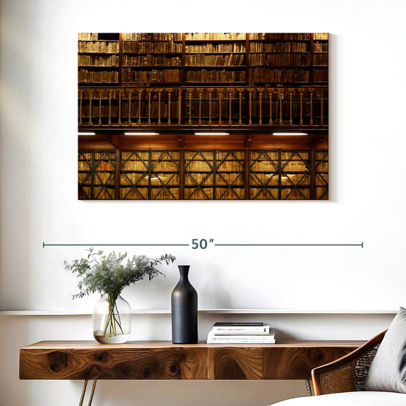 Library, 26" H x 39" W