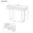 Solid Wood Entryway Table with Fluted Design-357516460