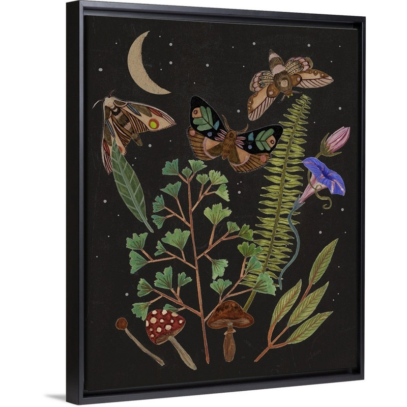 «Dark Forest I» par Melissa Wang - reproduction d'art, Toile avec cadre noir, H 16 po x l 13 po x P 1,75 po