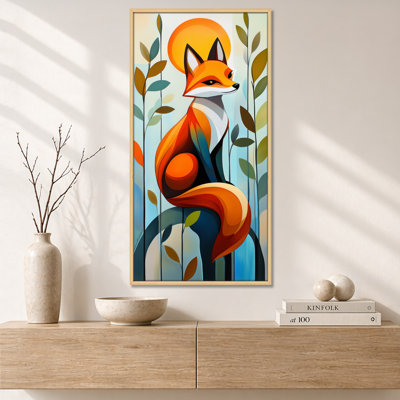 «Orange Green Anthea II - Orange Nature», reproduction d'art sur toile